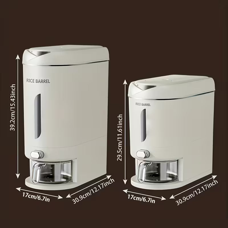 Large Automatic Rice Dispenser with Measuring Cup