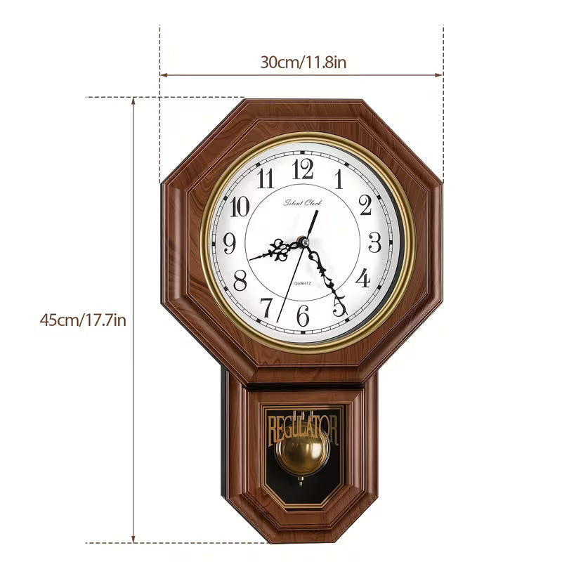 Decorative Pendulum Wall Clock – Classic Musical-Style Home & Office Décor