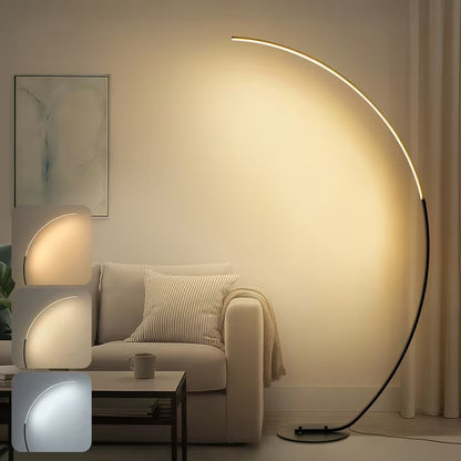 65-Inch Arched Floor Lamp with Remote