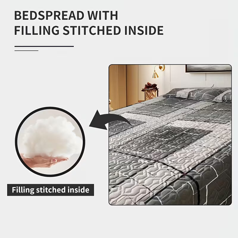 9-Piece Grey Bedding Set with Matching Curtains – Queen, King & California King Sizes
