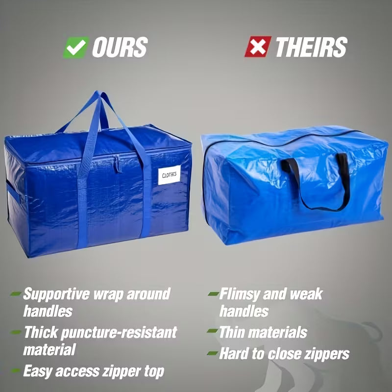 8-Pack Extra-Large Moving Bags with Lids – Heavy-Duty Storage Totes