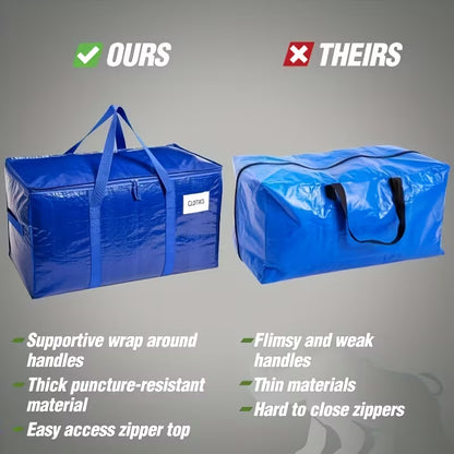 8-Pack Extra-Large Moving Bags with Lids – Heavy-Duty Storage Totes