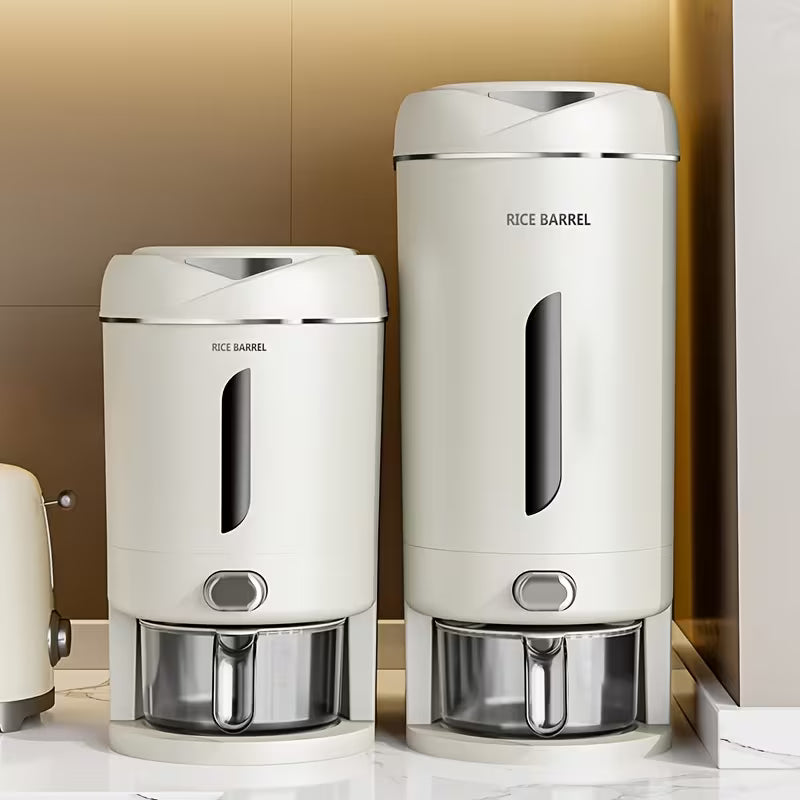 Large Automatic Rice Dispenser with Measuring Cup