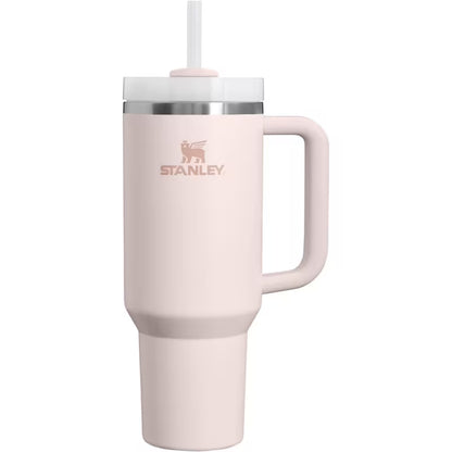 40 Oz Stainless Steel Insulated Tumbler with Handle and Straw, 3-Position Lid, Double-Wall Travel Cup, Large Capacity Reusable Drink Tumbler for Car, Office, Gym and Outdoor Use