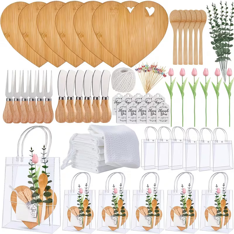 6 Sets Bridal Shower Cheese Board Favor Gifts