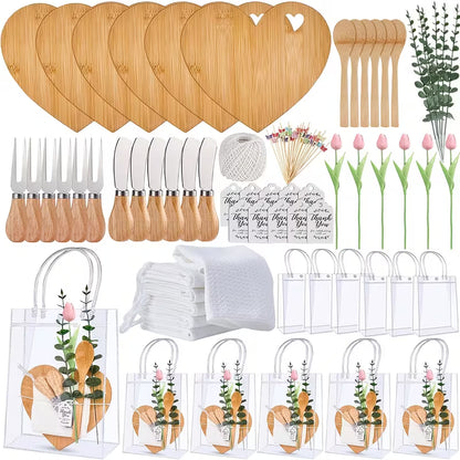 6 Sets Bridal Shower Cheese Board Favor Gifts