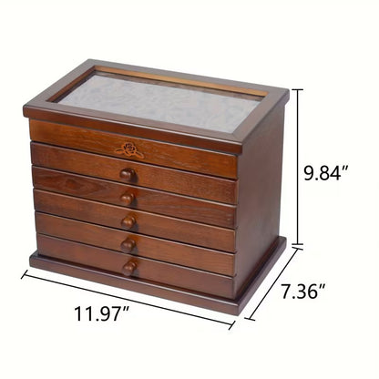 Wooden Jewelry Box for Women – Elegant Jewelry Organizer & Storage Case