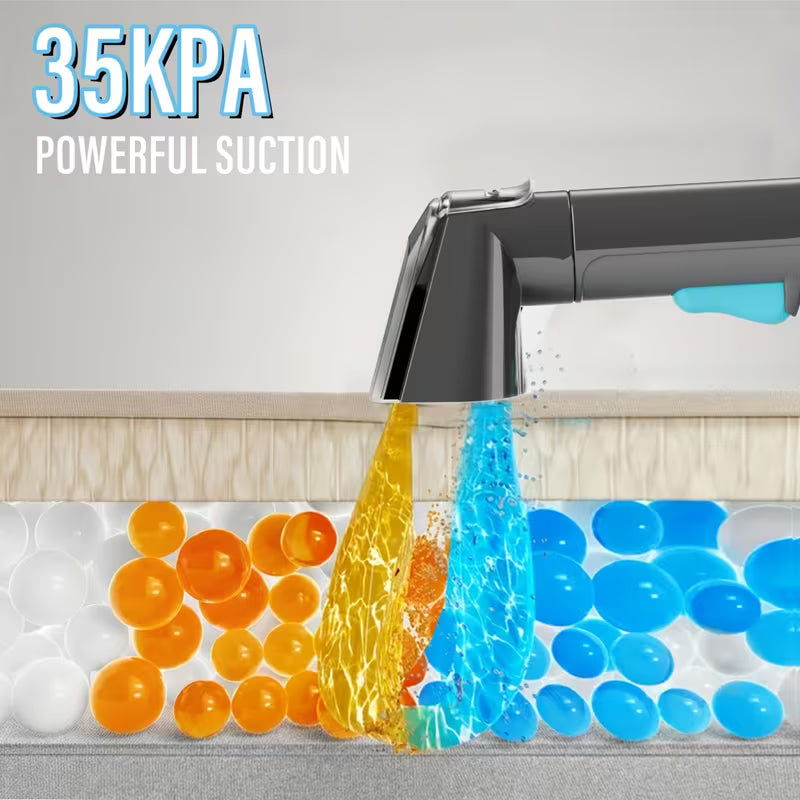 1500W Portable Carpet Cleaner with Steam & Heat – 35KPa Powerful Suction Spot Cleaner