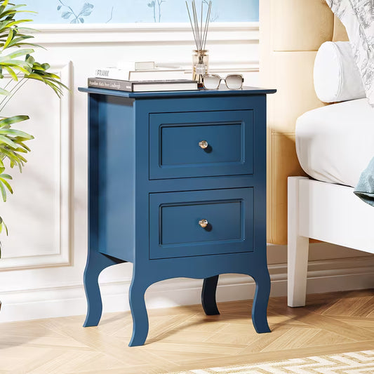 Small Bedside Nightstand with Drawers, Compact Bedside Table for Bedroom, Space-Saving Storage Cabinet for Small Spaces