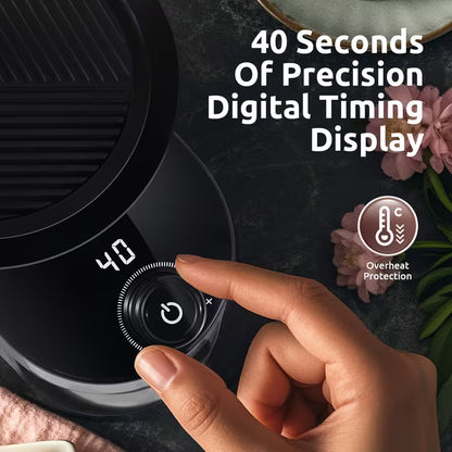 Electric Burr Coffee Grinder with Digital Timer Display, 25 Adjustable Grind Settings & Automatic Bean Grinder