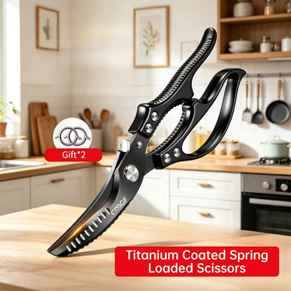 Professional Stainless Steel Kitchen Shears – Heavy-Duty Chef Scissors with Non-Slip Handle