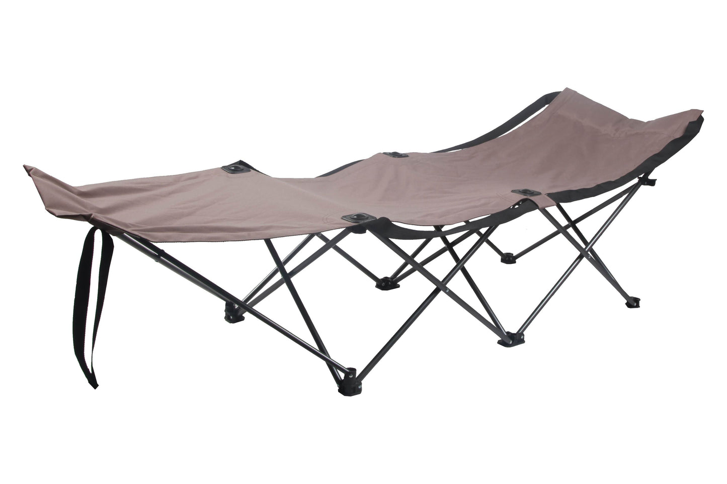 Adult Collapsible Camping Cot, Beige, 73.2 in X 23.2 In