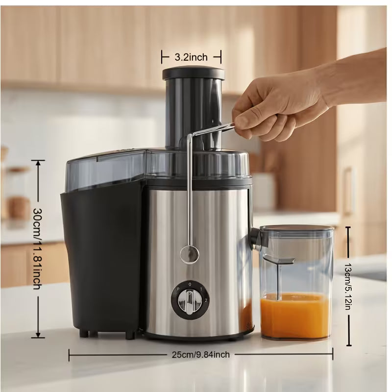 2-Speed Centrifugal Juicer with 3-Inch Wide Feed Chute, 0.52 Qt Juice Cup & 54 Oz Pulp Container