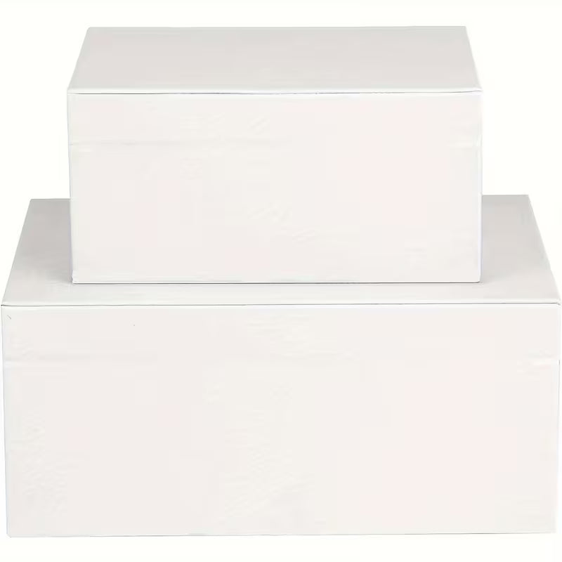 Set of 2 Faux Leather Jewelry Storage Boxes