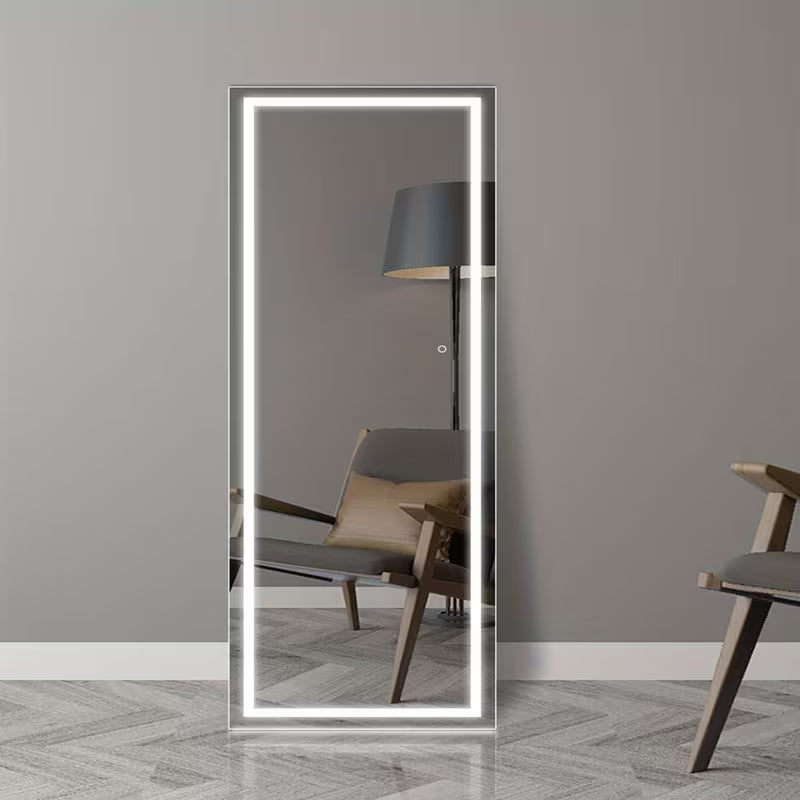 LED Full-Length Mirror with Lights – Full Body Standing & Wall-Mounted Dressing Mirror