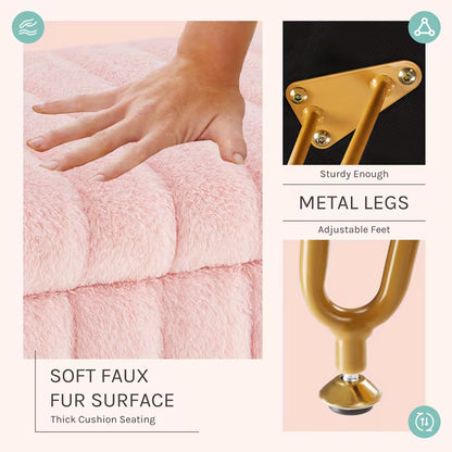Soft Faux Fur Storage Chair