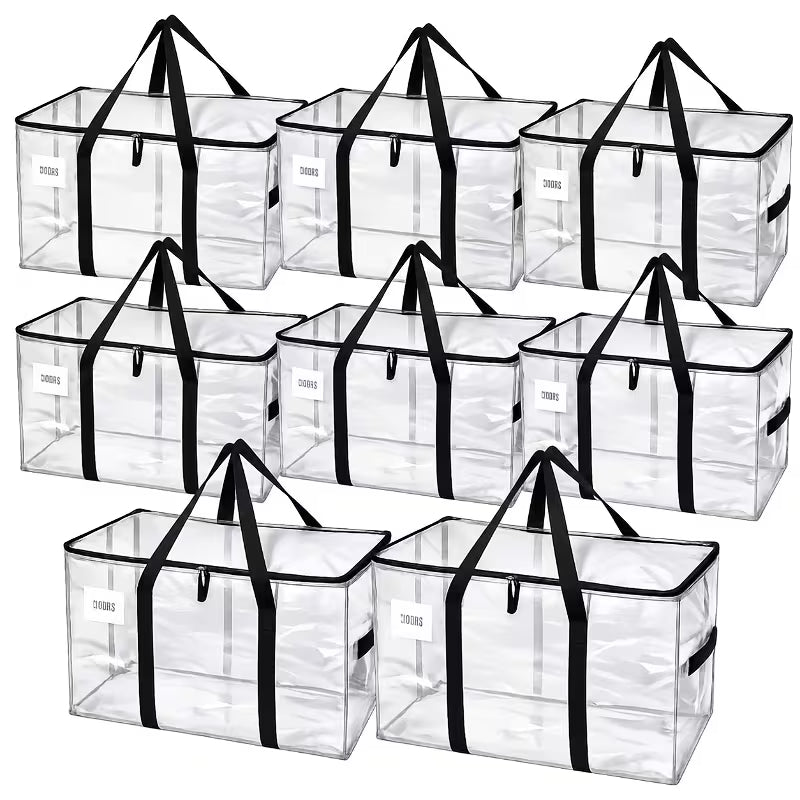 8-Pack Extra-Large Moving Bags with Lids – Heavy-Duty Storage Totes