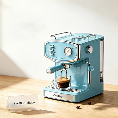 20-Bar Professional Espresso Machine with Milk Frother – ESE Pod Compatible, Dual Shot Coffee Maker with 54 oz Removable Water Tank
