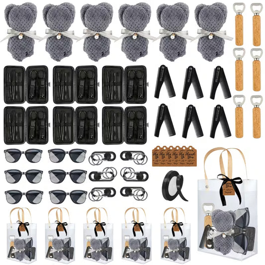 6-Piece Party Favor Gift Set, Multi-Item Wedding and Bridal Shower Favors, Baby Shower Game Prizes and Gift Sets for Men and Women