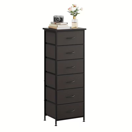 Tall Dresser with 6/7 Fabric Drawers – 41–47 Inch Storage Organizer for Bedroom, Closet & Entryway