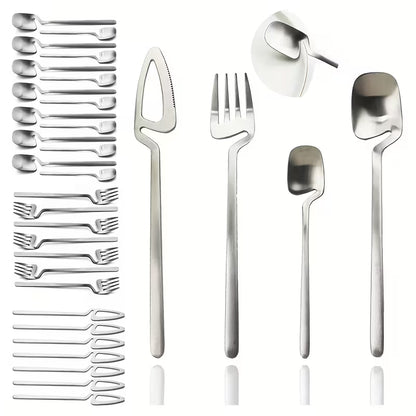 32-Piece Stainless Steel Cutlery Set for 8