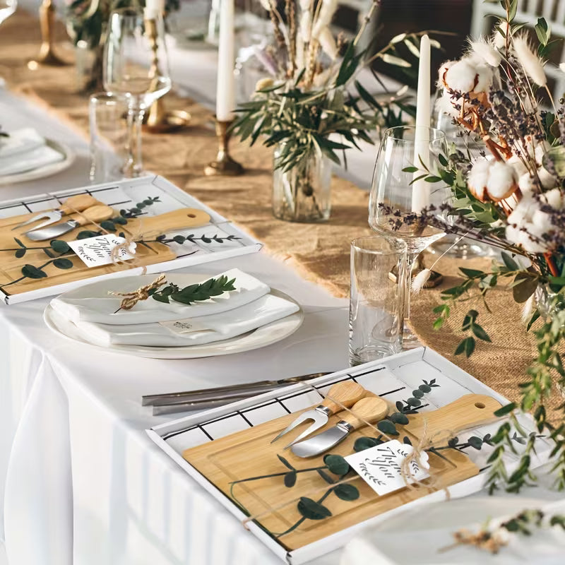 6 Sets Bridal Shower Cheese Board Favor Gifts