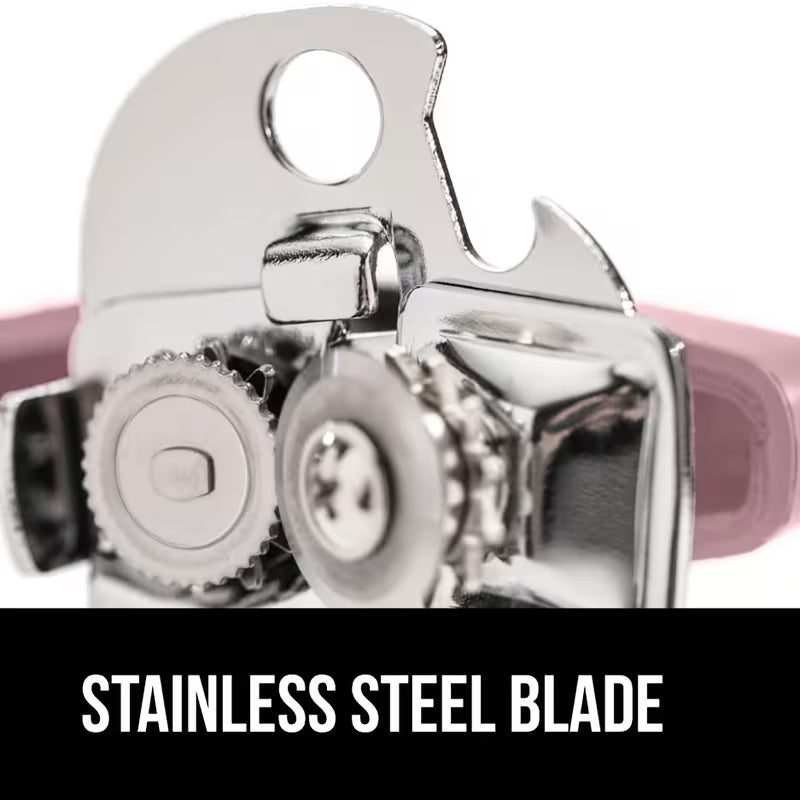 2-Piece Pink Stainless Steel Manual Can Opener Set