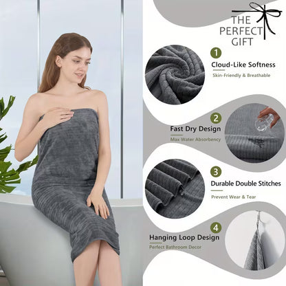 4-Pack Oversized Bath Towels – 35 × 70 Inch Soft Microfiber Bath Sheet Set