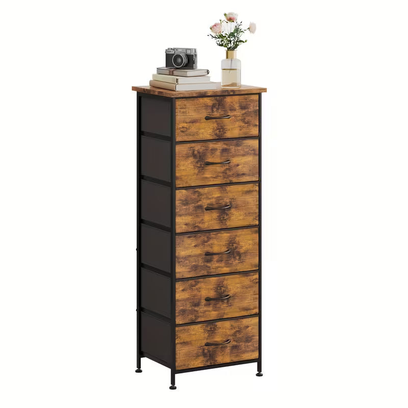 Tall Dresser with 6/7 Fabric Drawers – 41–47 Inch Storage Organizer for Bedroom, Closet & Entryway