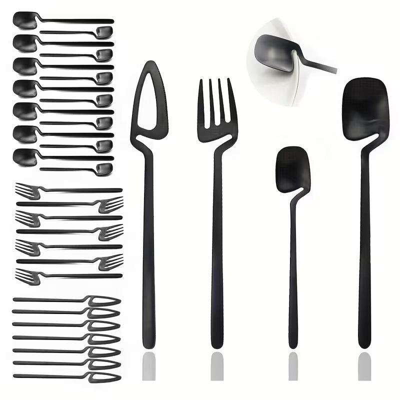 32-Piece Stainless Steel Cutlery Set for 8
