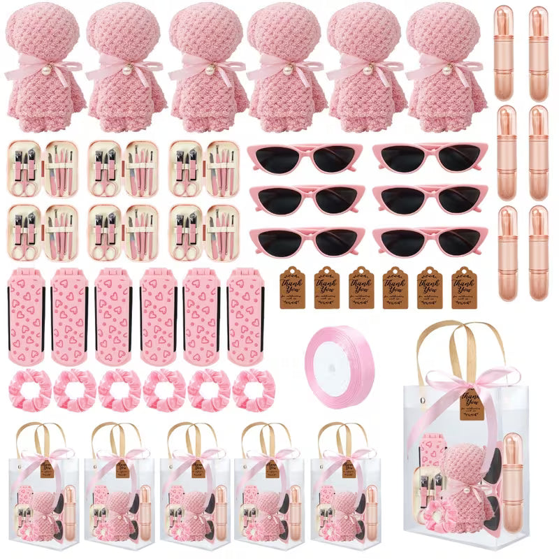 6-Piece Party Favor Gift Set, Multi-Item Wedding and Bridal Shower Favors, Baby Shower Game Prizes and Gift Sets for Men and Women
