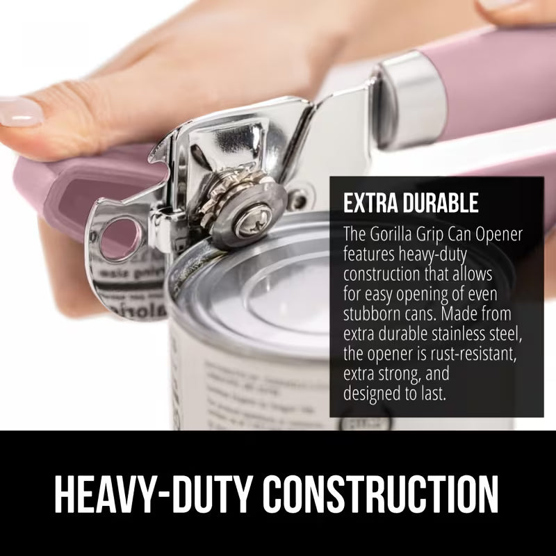 2-Piece Pink Stainless Steel Manual Can Opener Set