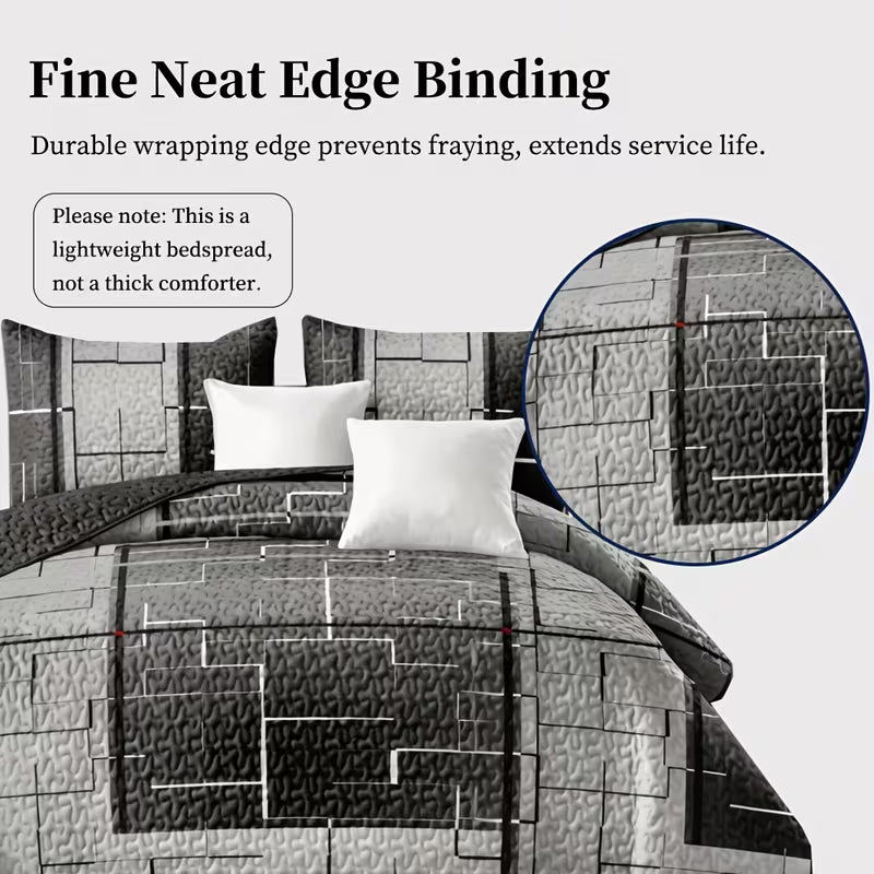 9-Piece Grey Bedding Set with Matching Curtains – Queen, King & California King Sizes