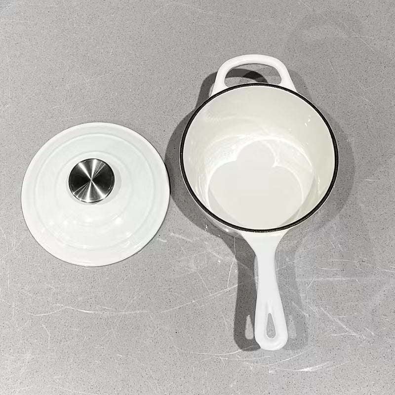 1.75 Qt Enamel Saucepan with Lid