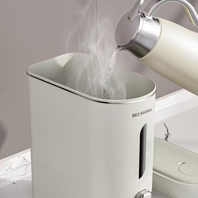 Large Automatic Rice Dispenser with Measuring Cup