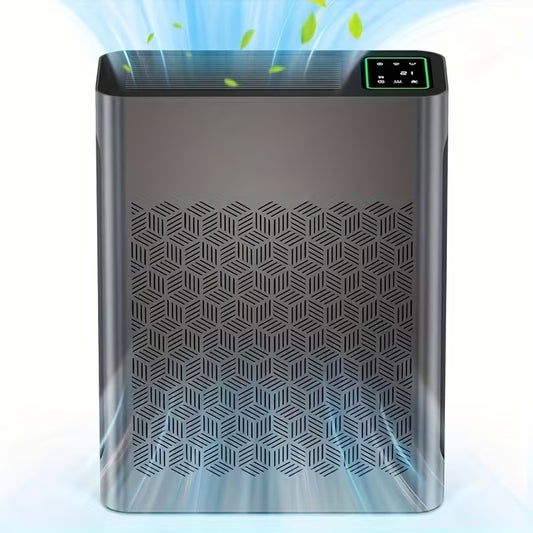 Large-Room HEPA Air Purifier with PM2.5 Display, Air Quality Sensor, Auto Mode & Timer for Home, Bedroom and Office