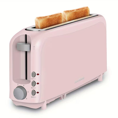 2-Slice Compact Toaster with 6 Browning Settings, Cancel Button & Removable Crumb Tray, 750W White Bread Toaster