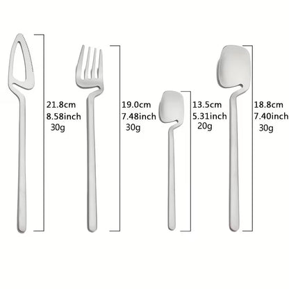 32-Piece Stainless Steel Cutlery Set for 8
