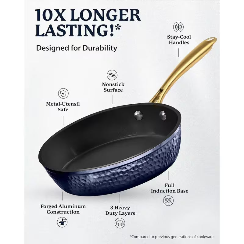 12-Inch Nonstick Frying Pan – Deep Cooking Pan for Induction & All Stovetops