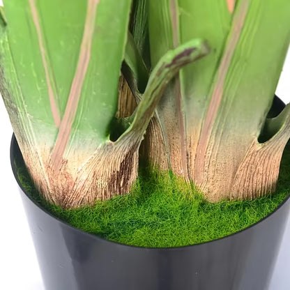 70.87-Inch Artificial Bird of Paradise Plant – Tall Realistic Tropical Tree with Black Pot