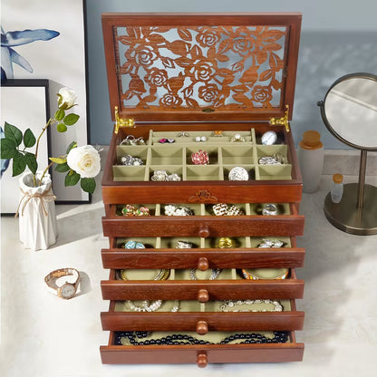 Wooden Jewelry Box for Women – Elegant Jewelry Organizer & Storage Case