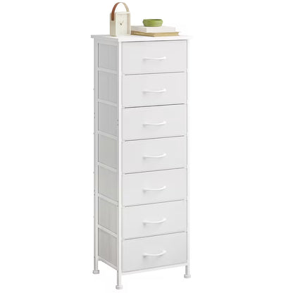 Tall Dresser with 6/7 Fabric Drawers – 41–47 Inch Storage Organizer for Bedroom, Closet & Entryway