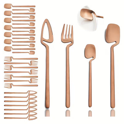 32-Piece Stainless Steel Cutlery Set for 8