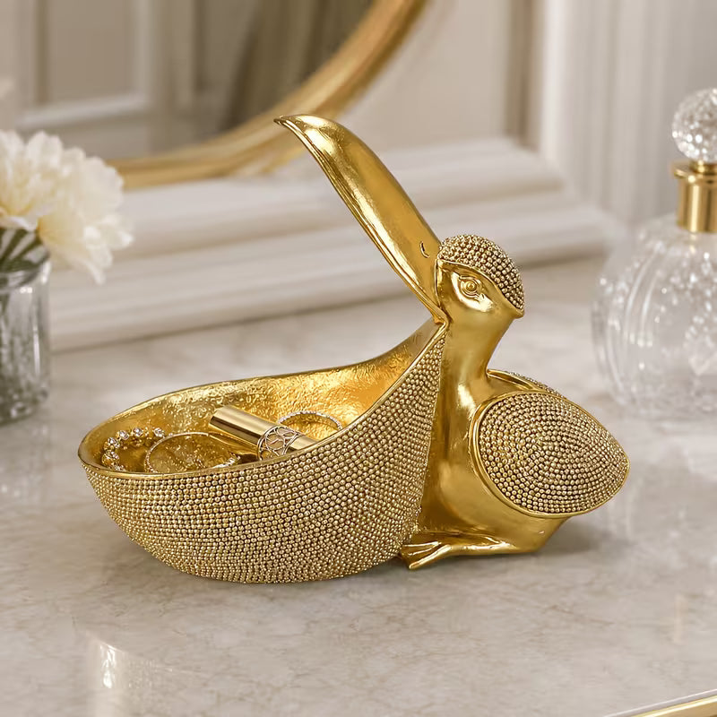 Creative Animal Figurine Storage Box – Decorative Desktop Organizer for Keys, Watches, Candy & Small Items