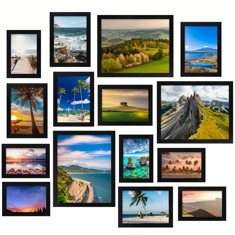 15-Piece Multi-Size Picture Frame Set