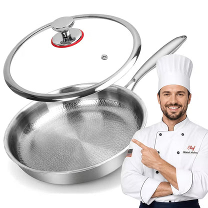 12-Inch Premium Titanium Frying Pan with Lid