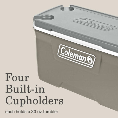 Classic 70 QT Hard-Sided Ice Chest Cooler, Silver Ash