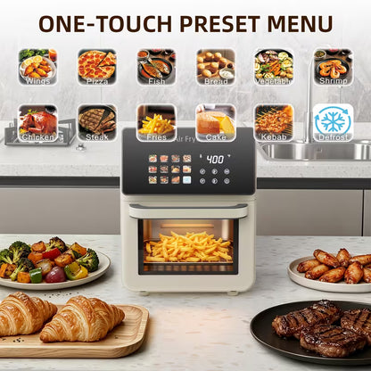 10-Quart Large Air Fryer – 12 Cooking Functions, Digital Controls & Family-Size Design