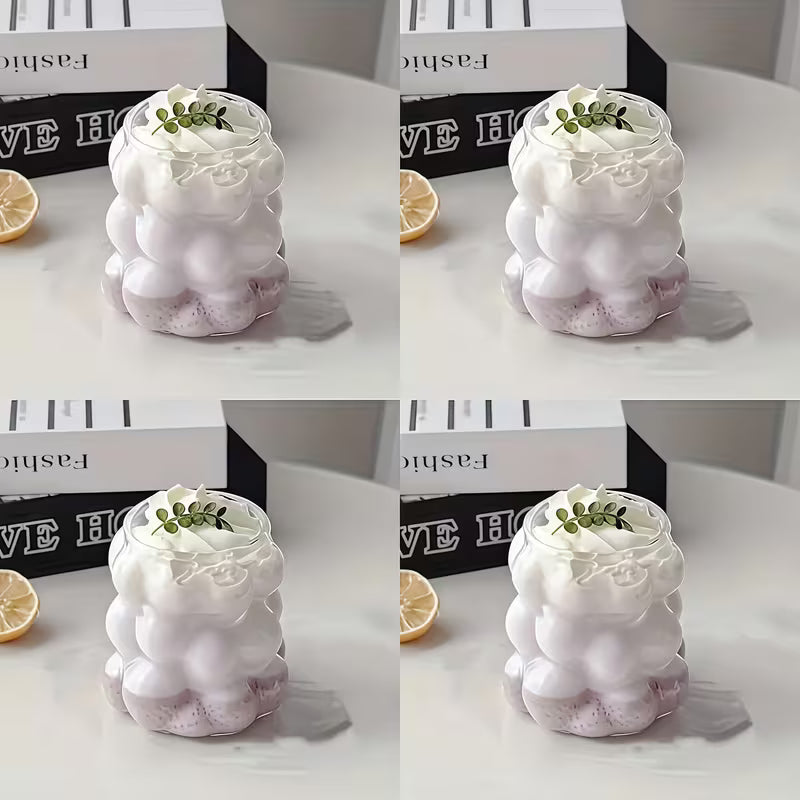 6-Piece 350ML Grape-Shaped Glass Cup Set