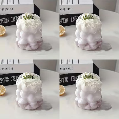 6-Piece 350ML Grape-Shaped Glass Cup Set